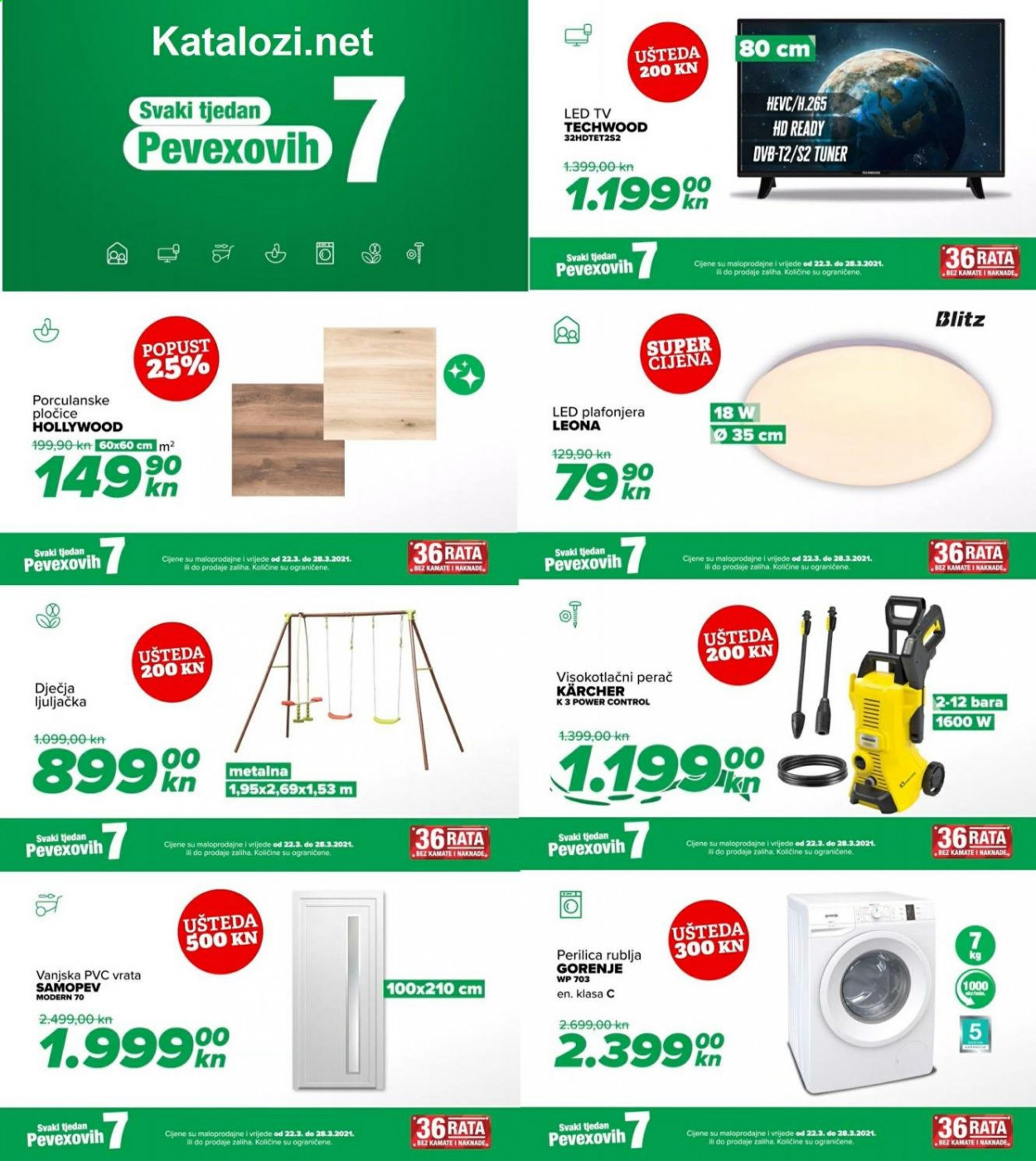 Pevex katalog - 22.03.2021. - 28.03.2021. Stranica 1