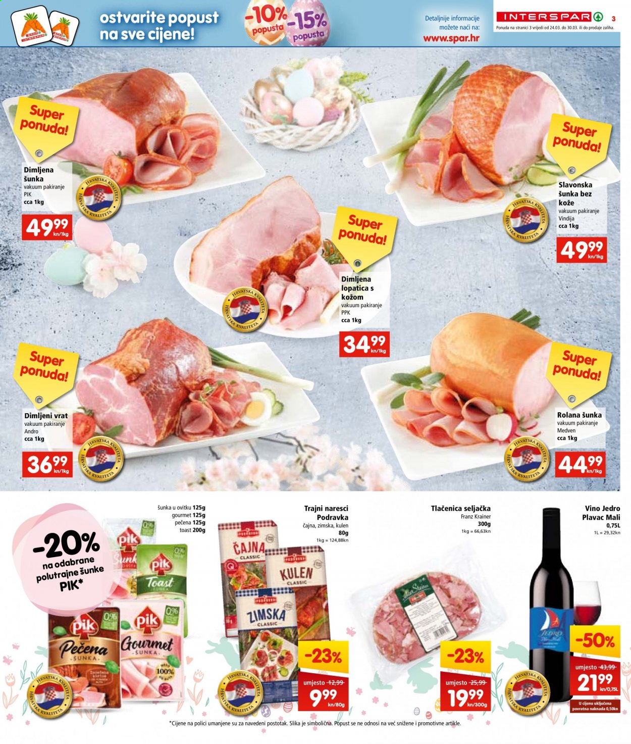 INTERSPAR katalog - 24.03.2021. - 30.03.2021. Stranica 3