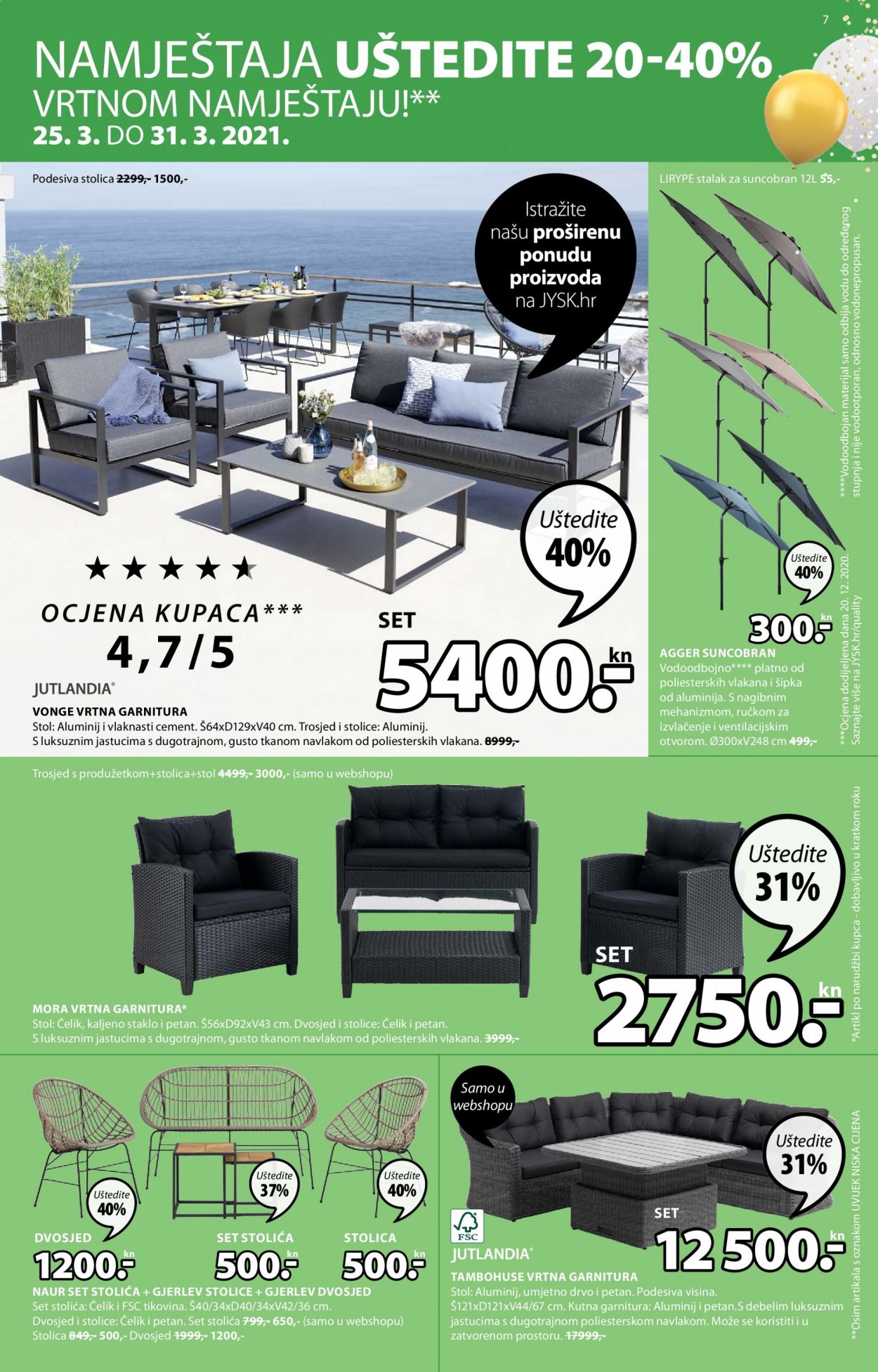JYSK katalog - 25.03.2021. - 07.04.2021. Stranica 7