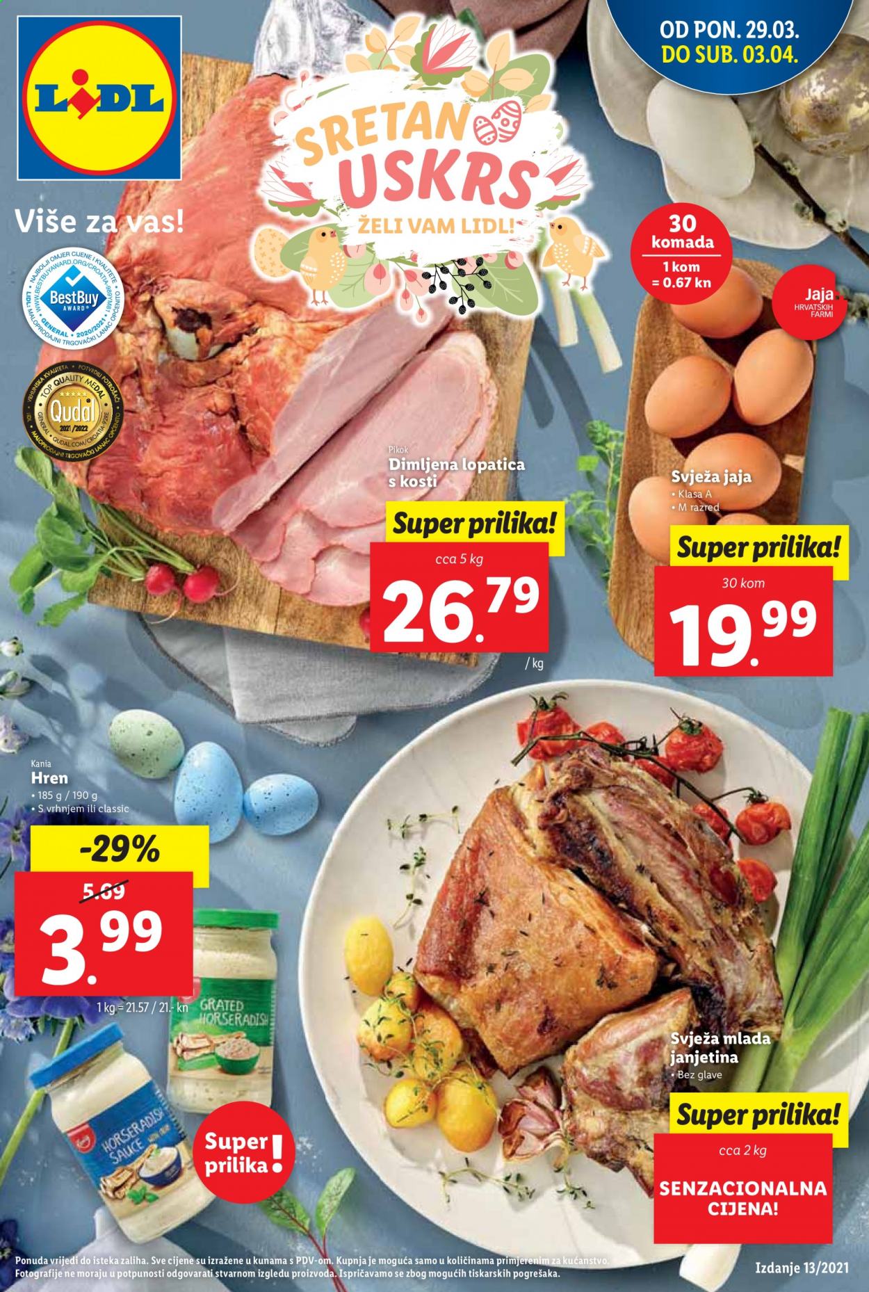 Lidl katalog - 29.03.2021. - 03.04.2021. Stranica 1