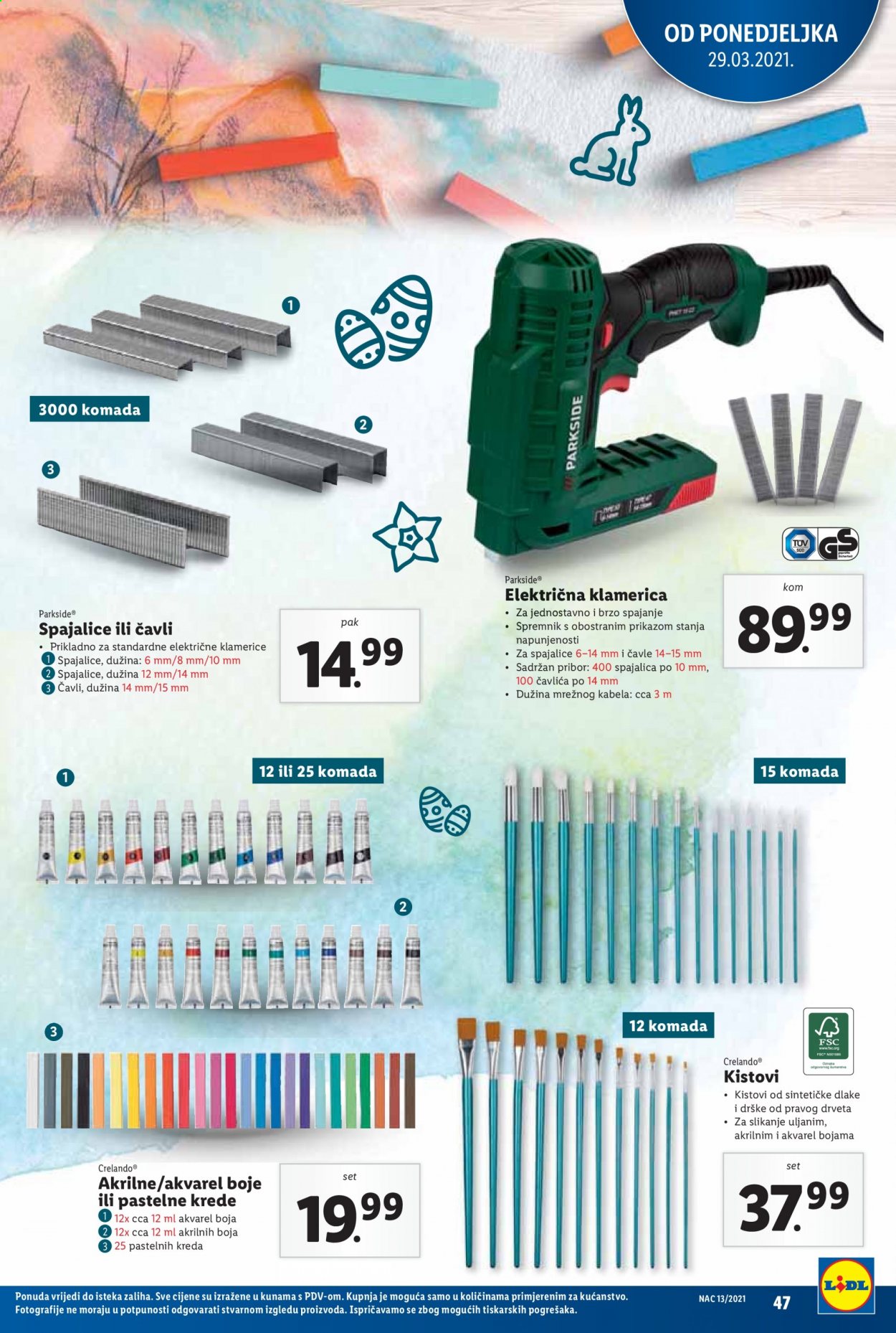 Lidl katalog - 29.03.2021. - 03.04.2021. Stranica 47