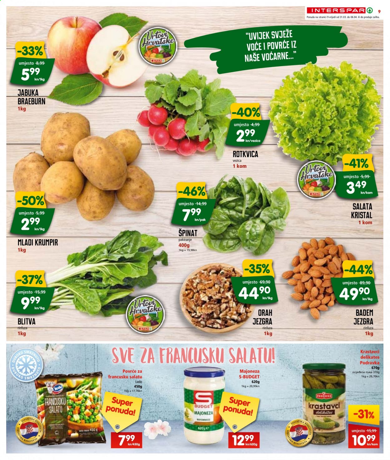 INTERSPAR katalog - 31.03.2021. - 06.04.2021. Stranica 9
