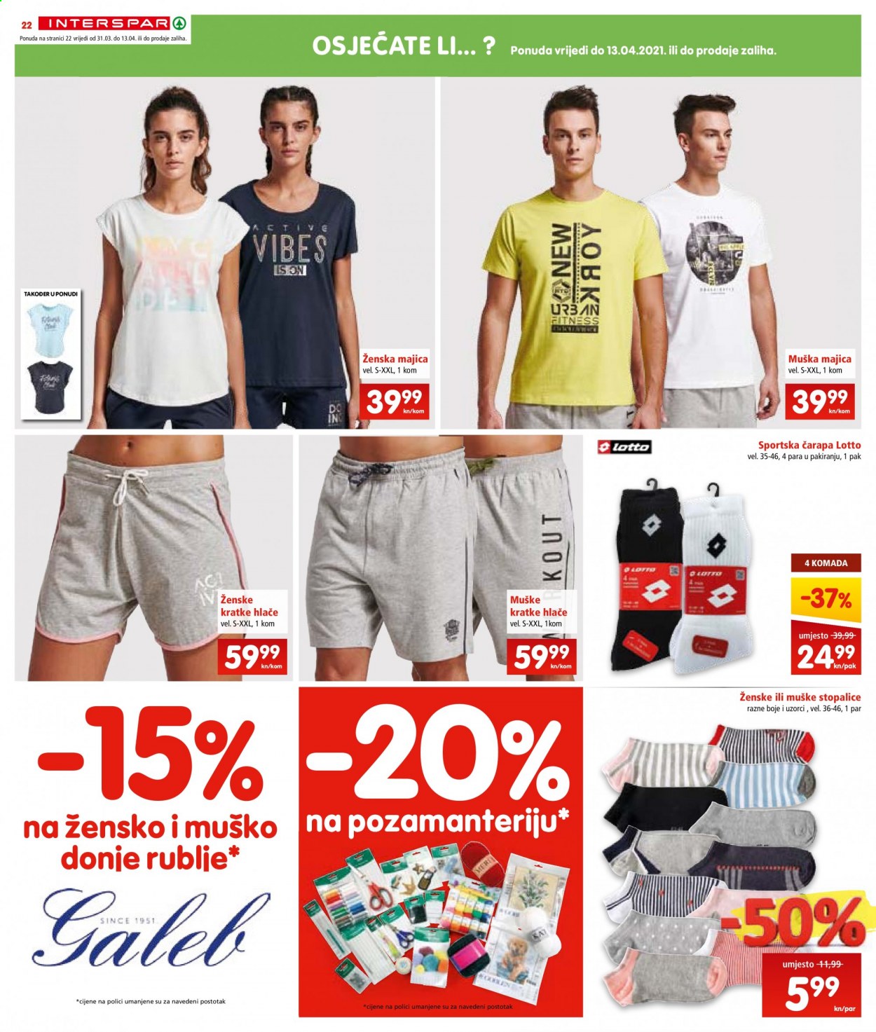 INTERSPAR katalog - 31.03.2021. - 06.04.2021. Stranica 22