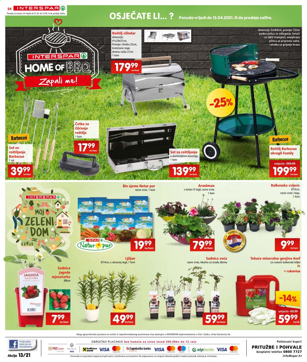 INTERSPAR katalog - 31.03.2021. - 06.04.2021. Stranica 24