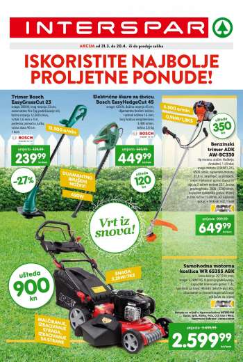 INTERSPAR katalog - 31.03.2021. - 20.04.2021.