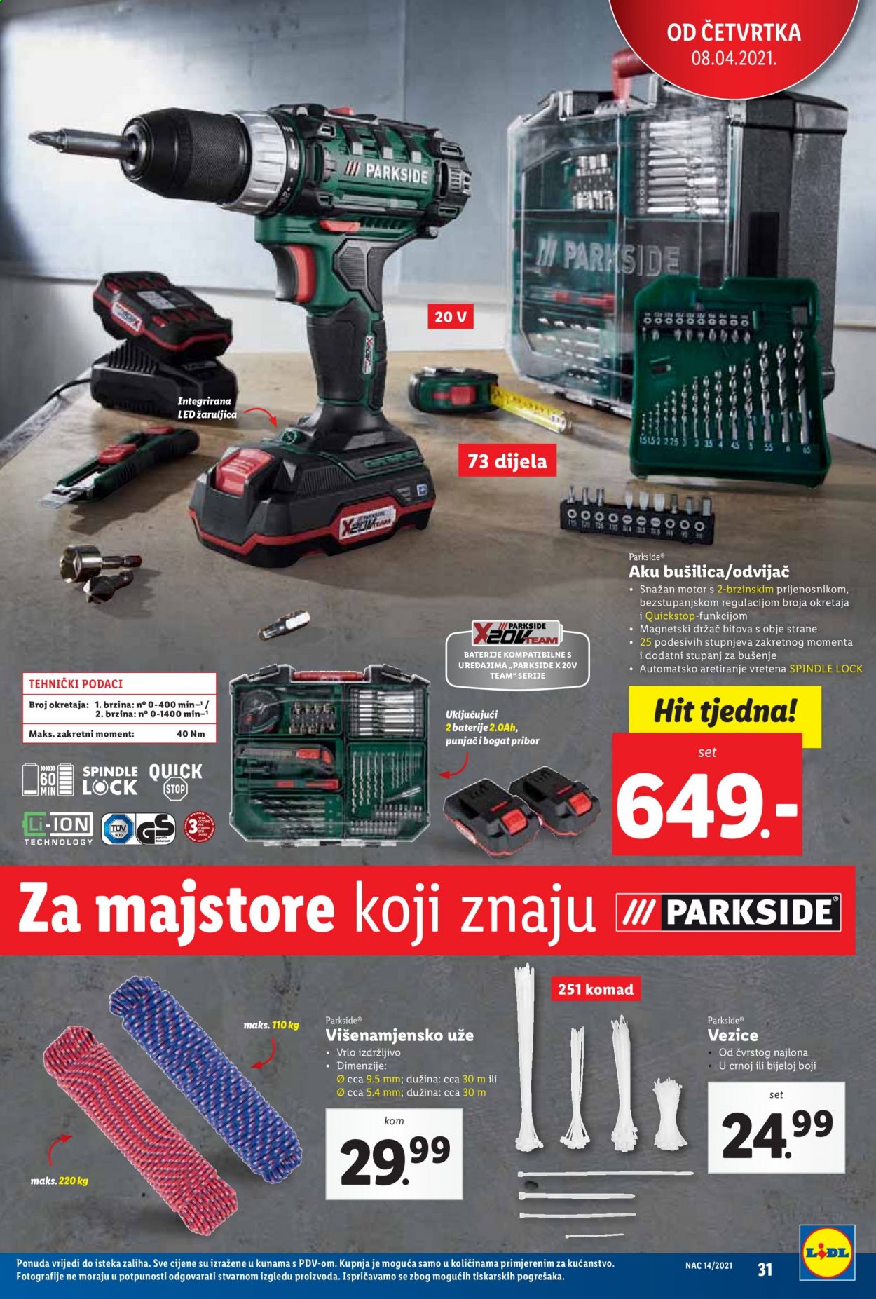 Lidl katalog - 06.04.2021. - 11.04.2021. Stranica 31