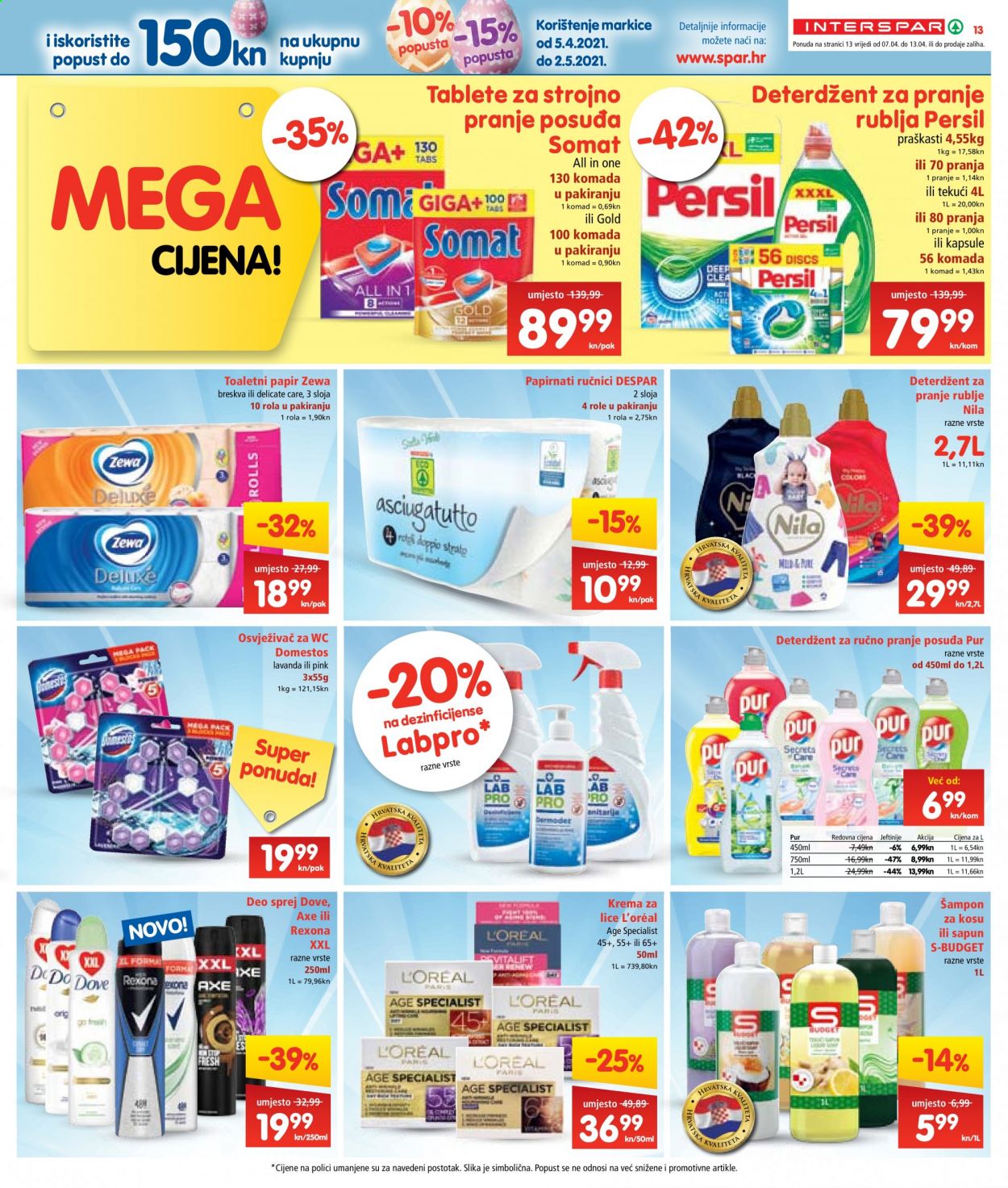 INTERSPAR katalog - 07.04.2021. - 13.04.2021. Stranica 13