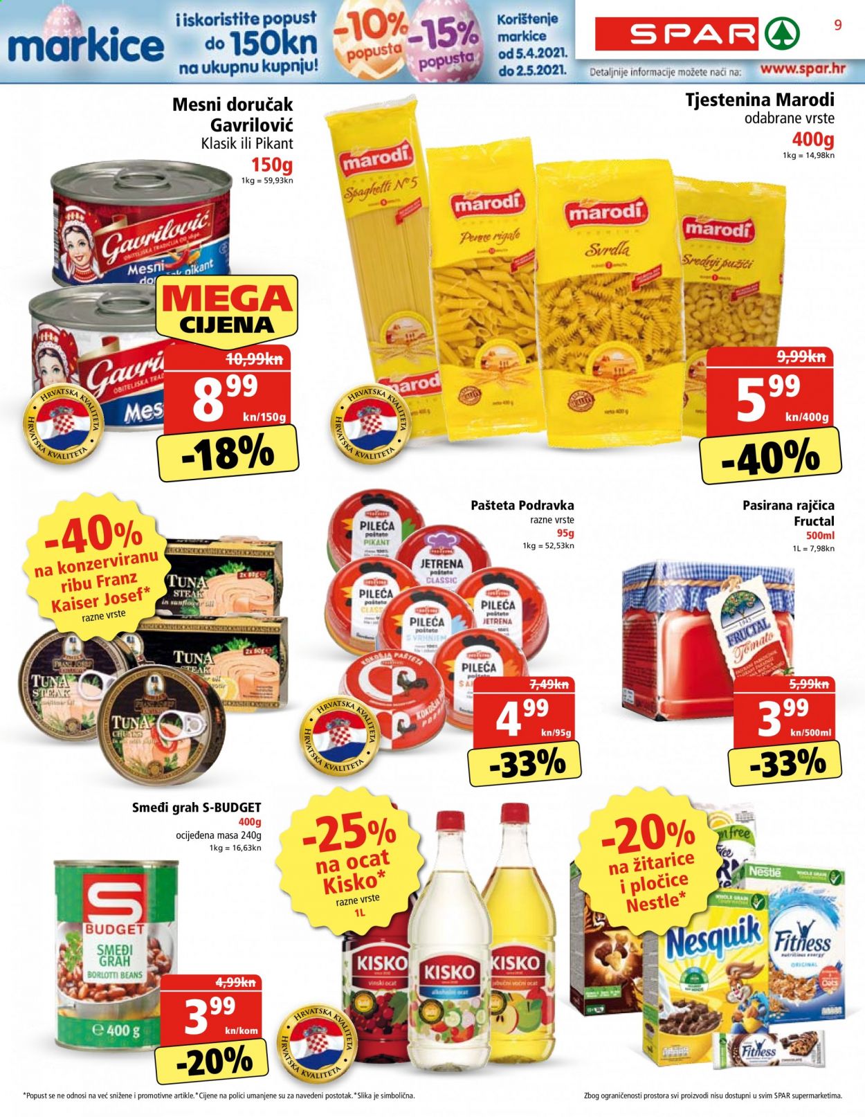 SPAR katalog - 07.04.2021. - 13.04.2021. Stranica 9