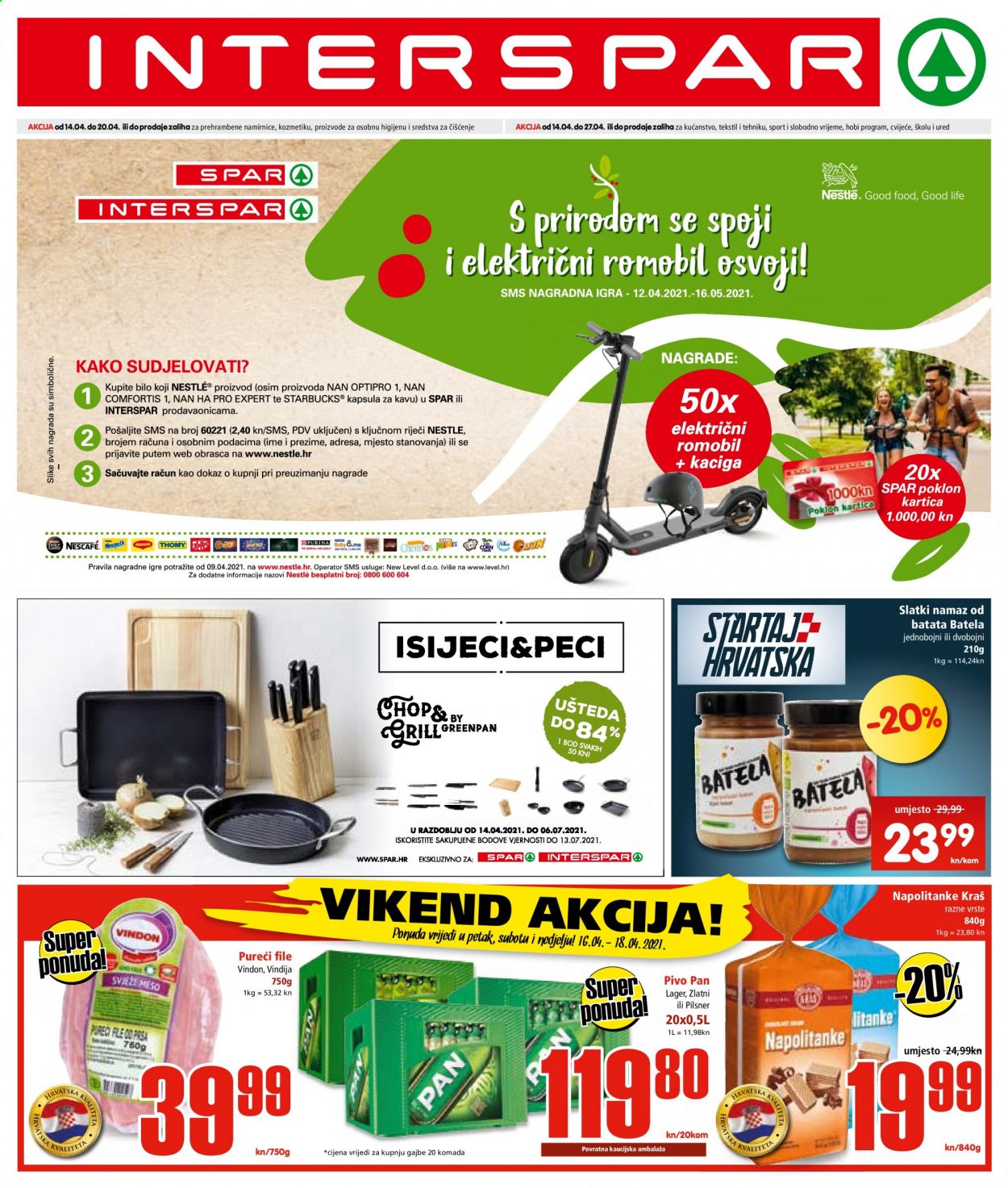 INTERSPAR katalog - 14.04.2021. - 20.04.2021. Stranica 1