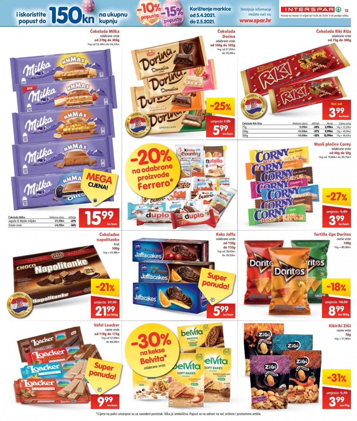INTERSPAR katalog - 14.04.2021. - 20.04.2021. Stranica 13