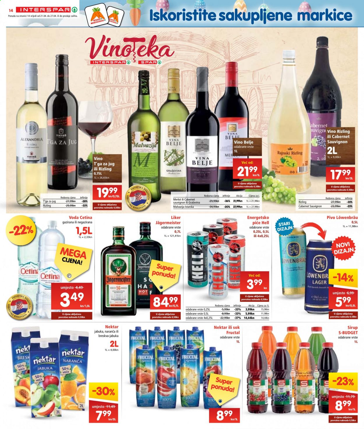 INTERSPAR katalog - 21.04.2021. - 27.04.2021. Stranica 14