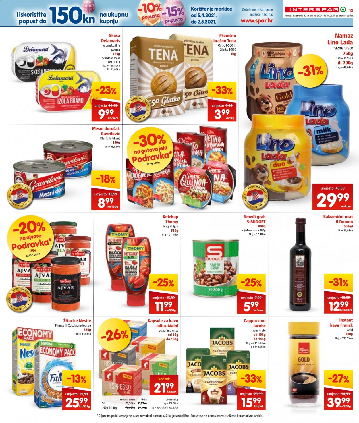 INTERSPAR katalog - 28.04.2021. - 04.05.2021. Stranica 13