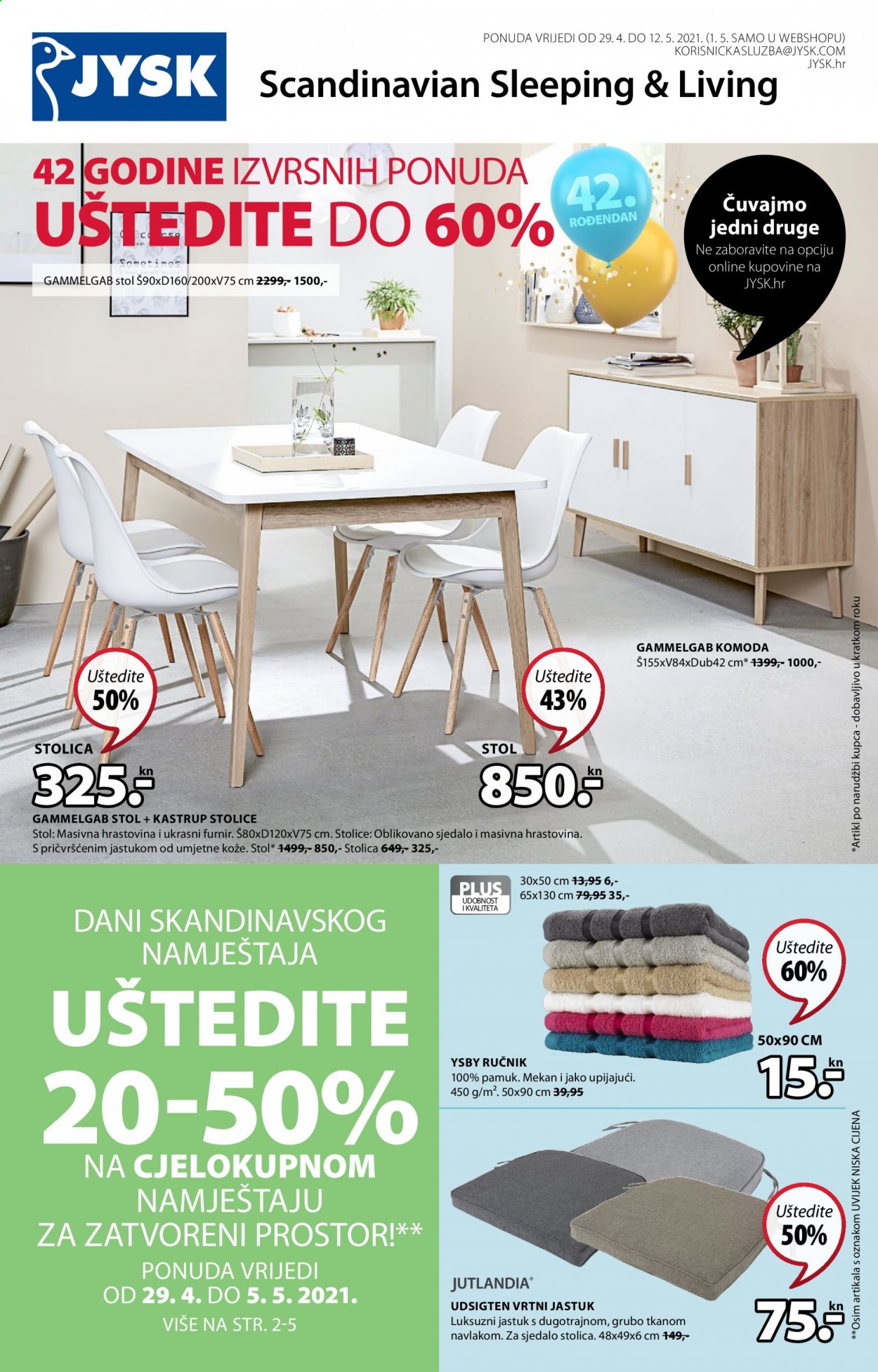 JYSK katalog - 29.04.2021. - 12.05.2021. Stranica 1