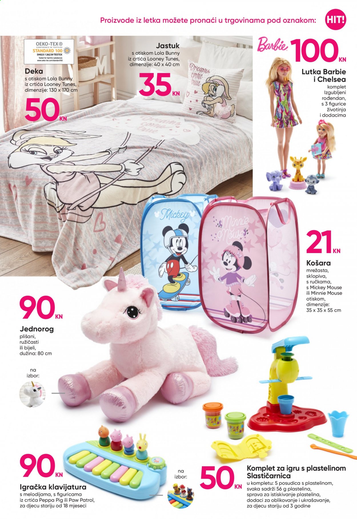 thumbnail - Pepco katalog - 20.05.2021. - 02.06.2021. - Sniženi proizvodi - Mickey Mouse, košara, Minnie Mouse, Paw Patrol, jednorog, jastuk, deka, Barbie, igračka, lutka. Stranica 3.