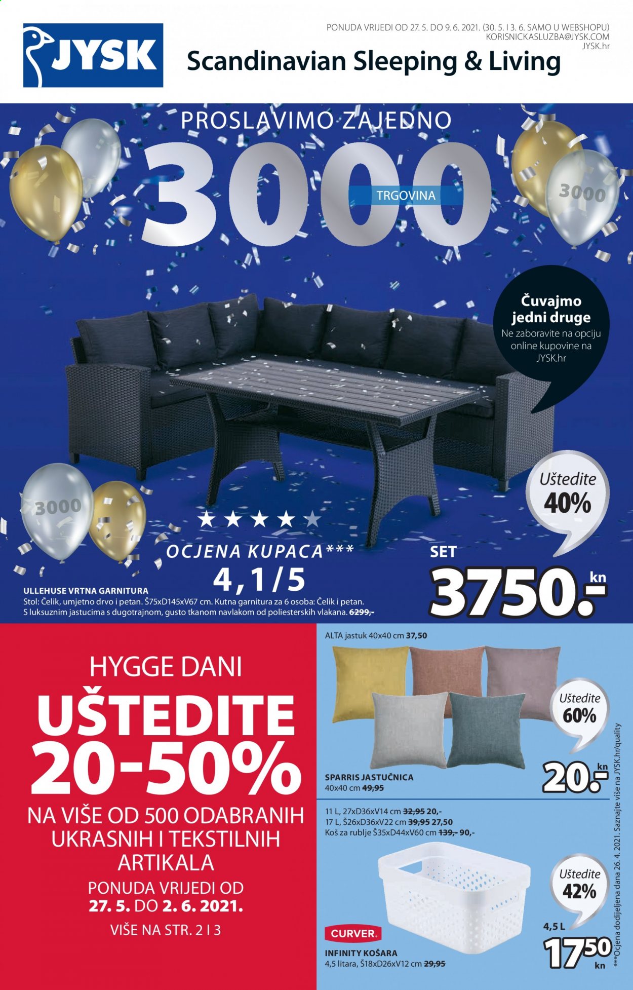 JYSK katalog - 27.05.2021. - 09.06.2021. Stranica 1