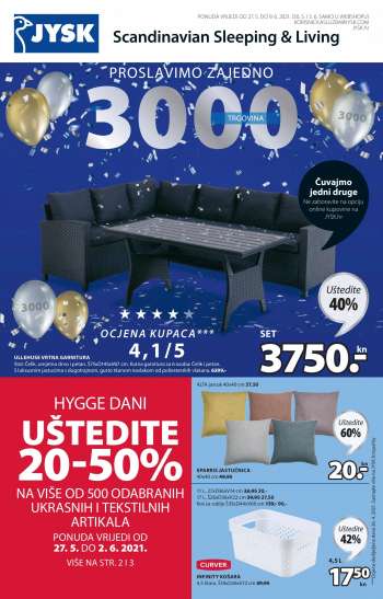 JYSK katalog - 27.05.2021. - 09.06.2021.