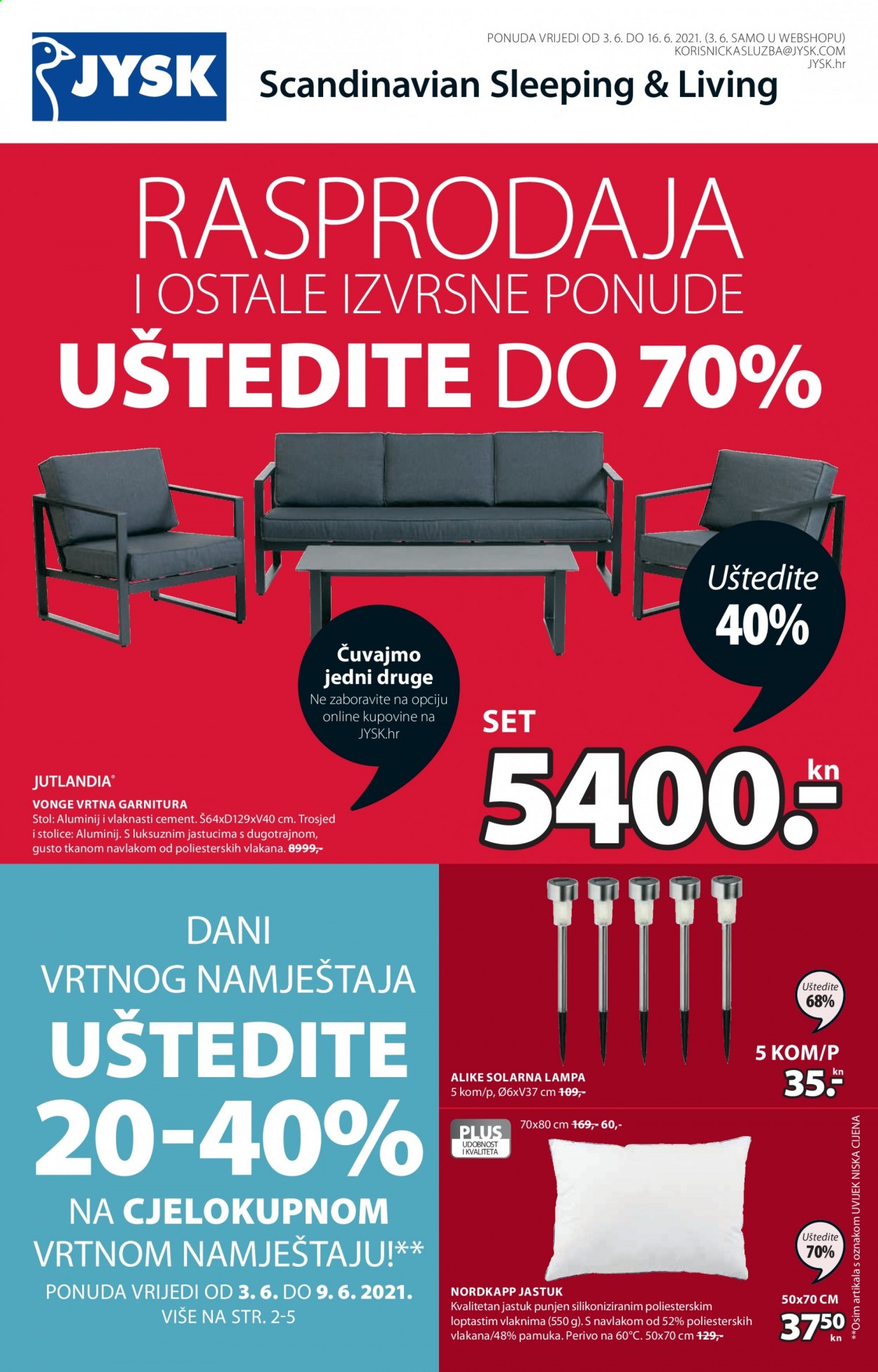 JYSK katalog - 03.06.2021. - 16.06.2021. Stranica 1