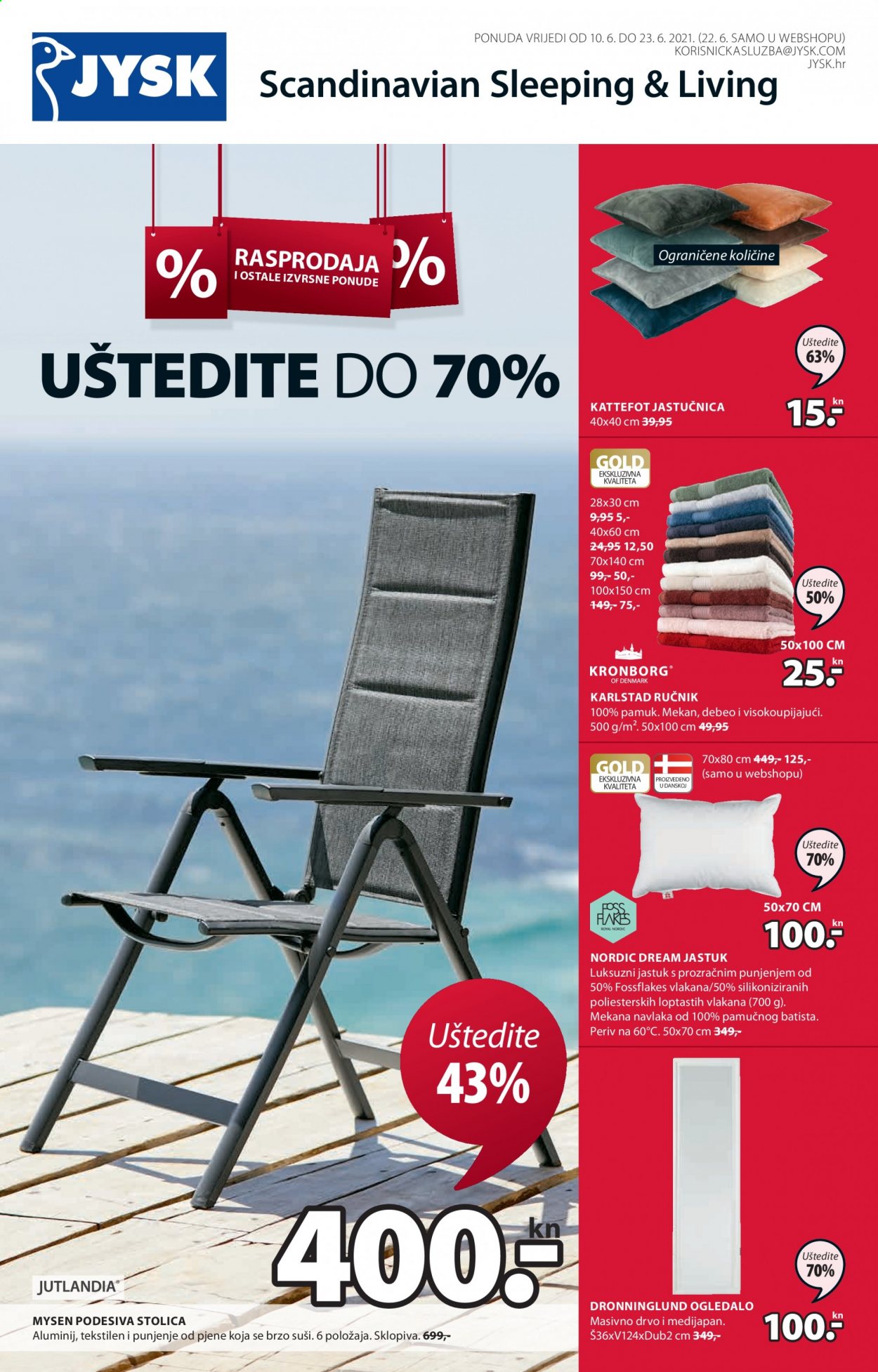JYSK katalog - 10.06.2021. - 23.06.2021. Stranica 1