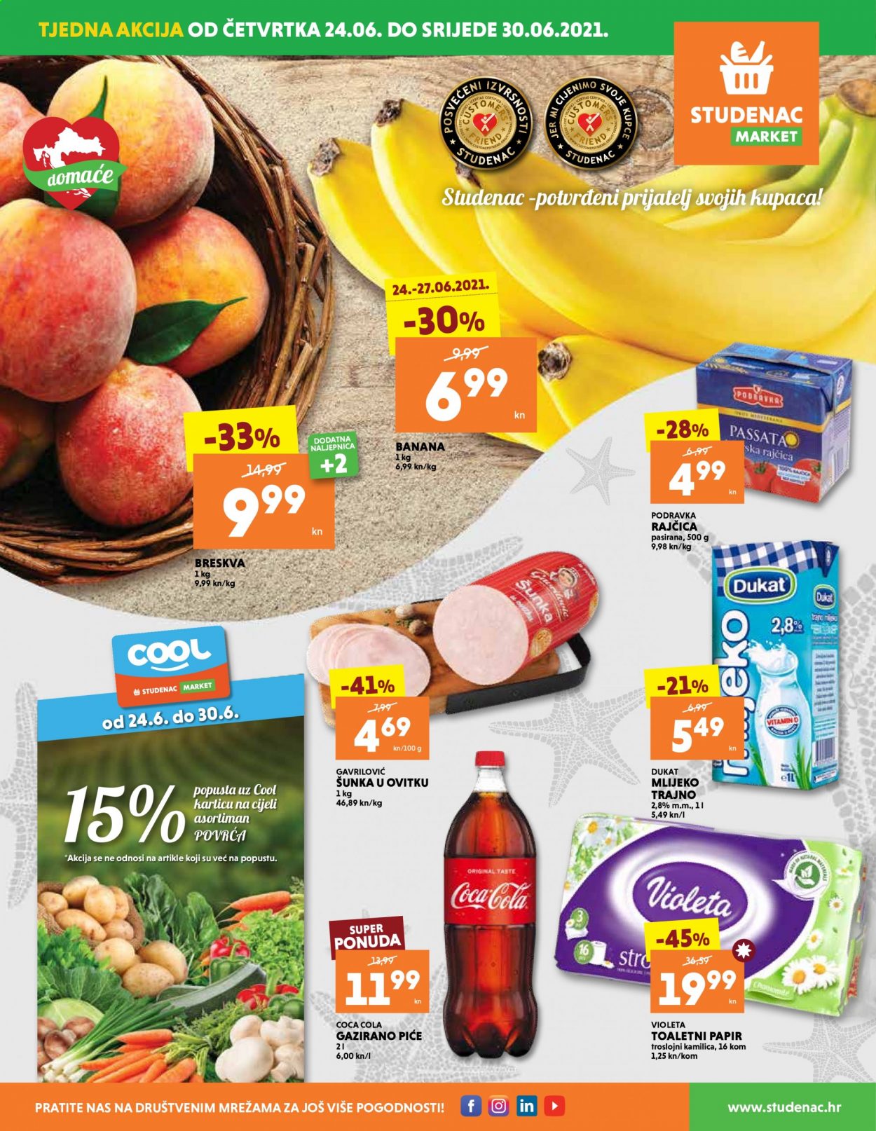 Studenac katalog - 24.06.2021. - 30.06.2021. Stranica 1