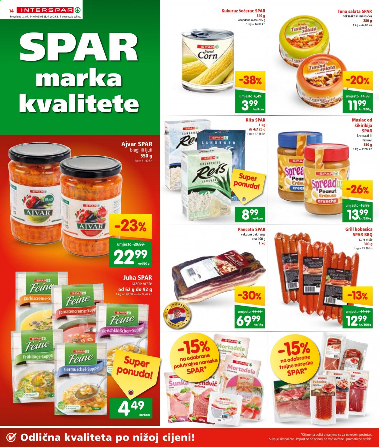 INTERSPAR katalog - 23.06.2021. - 29.06.2021. Stranica 14