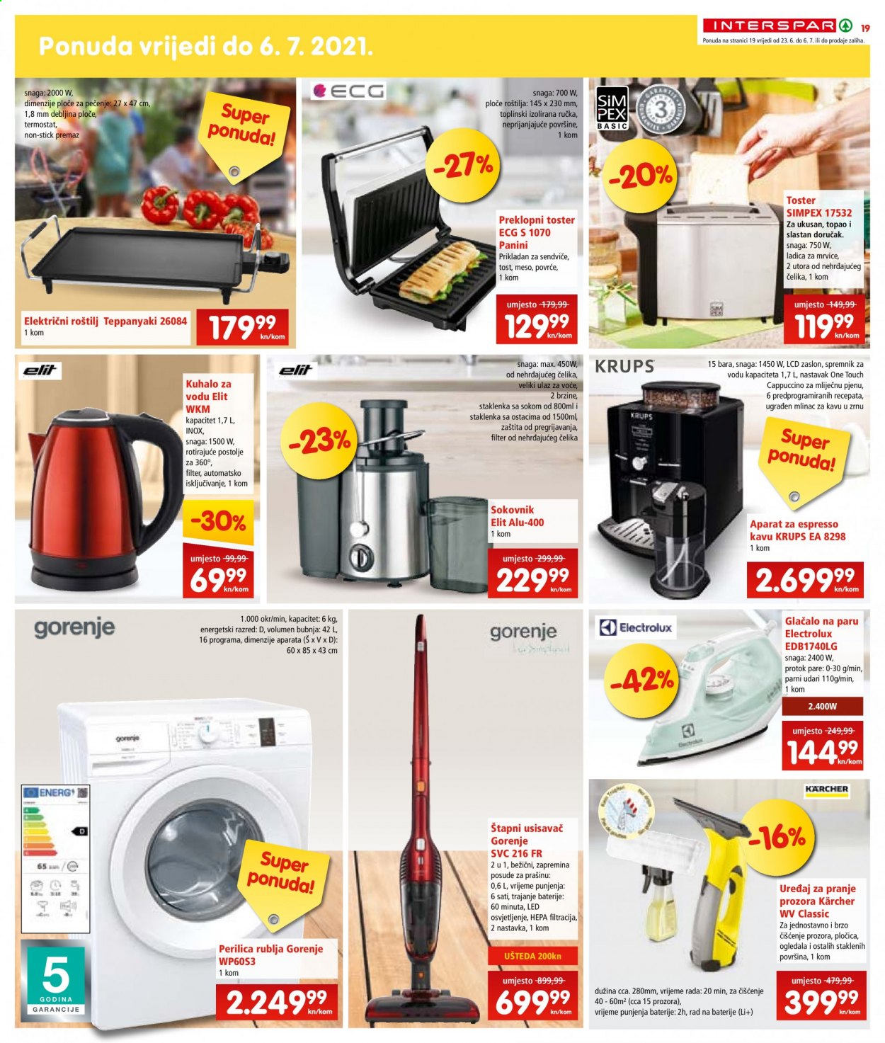 INTERSPAR katalog - 23.06.2021. - 29.06.2021. Stranica 19