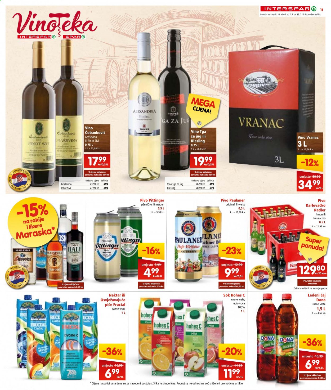 INTERSPAR katalog - 07.07.2021. - 13.07.2021. Stranica 11