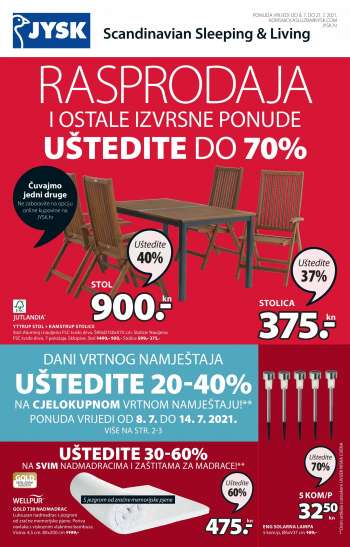 JYSK katalog - 08.07.2021. - 21.07.2021.