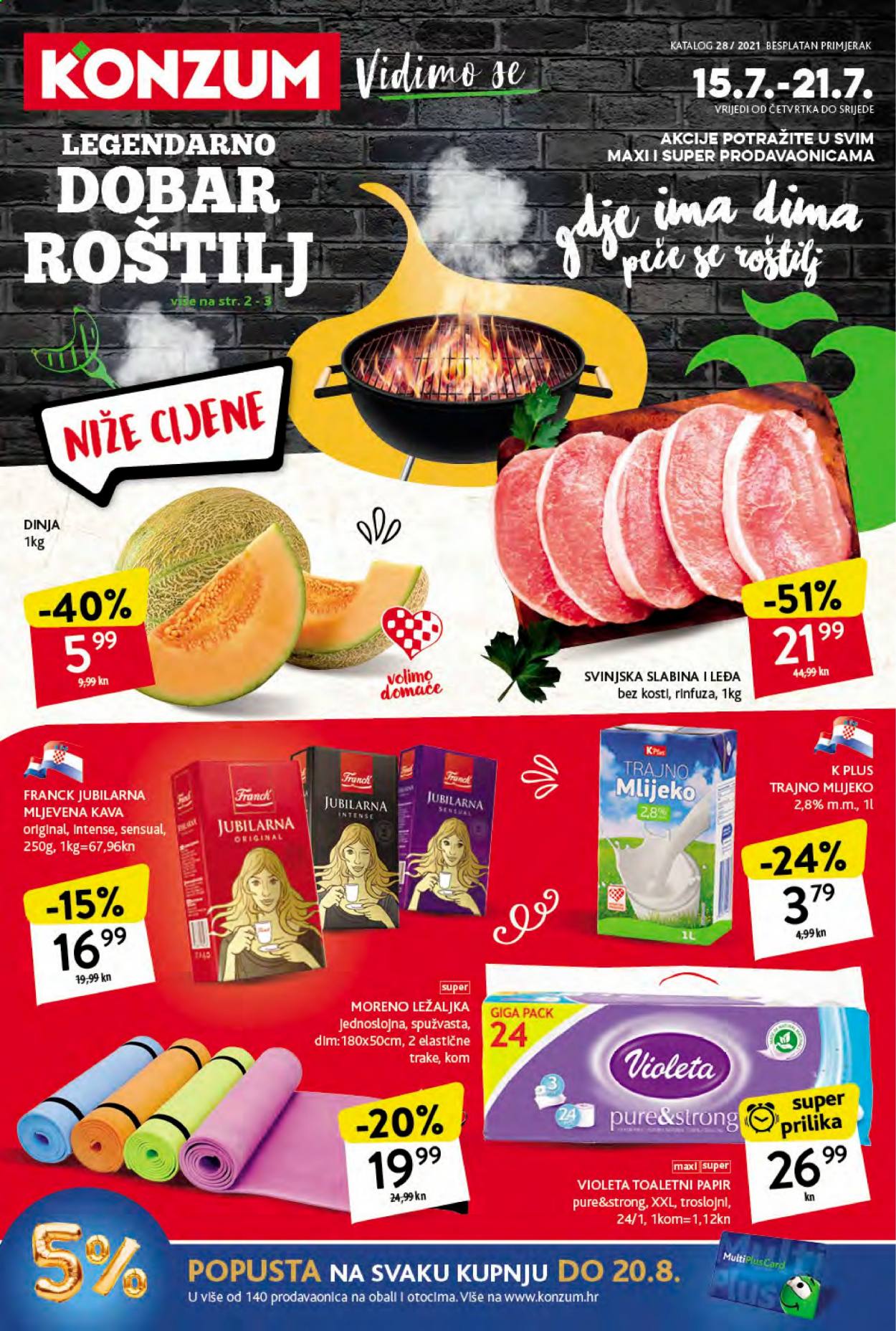 Konzum katalog - 15.07.2021. - 21.07.2021. Stranica 1
