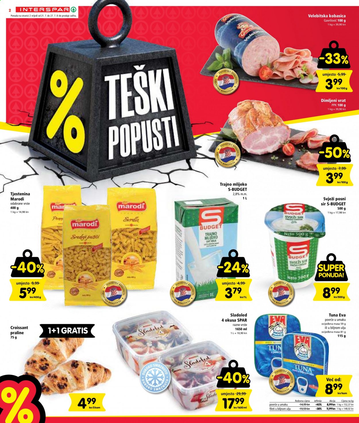 INTERSPAR katalog - 21.07.2021. - 27.07.2021. Stranica 2