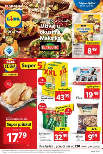 Lidl katalog - 26.07.2021. - 01.08.2021.