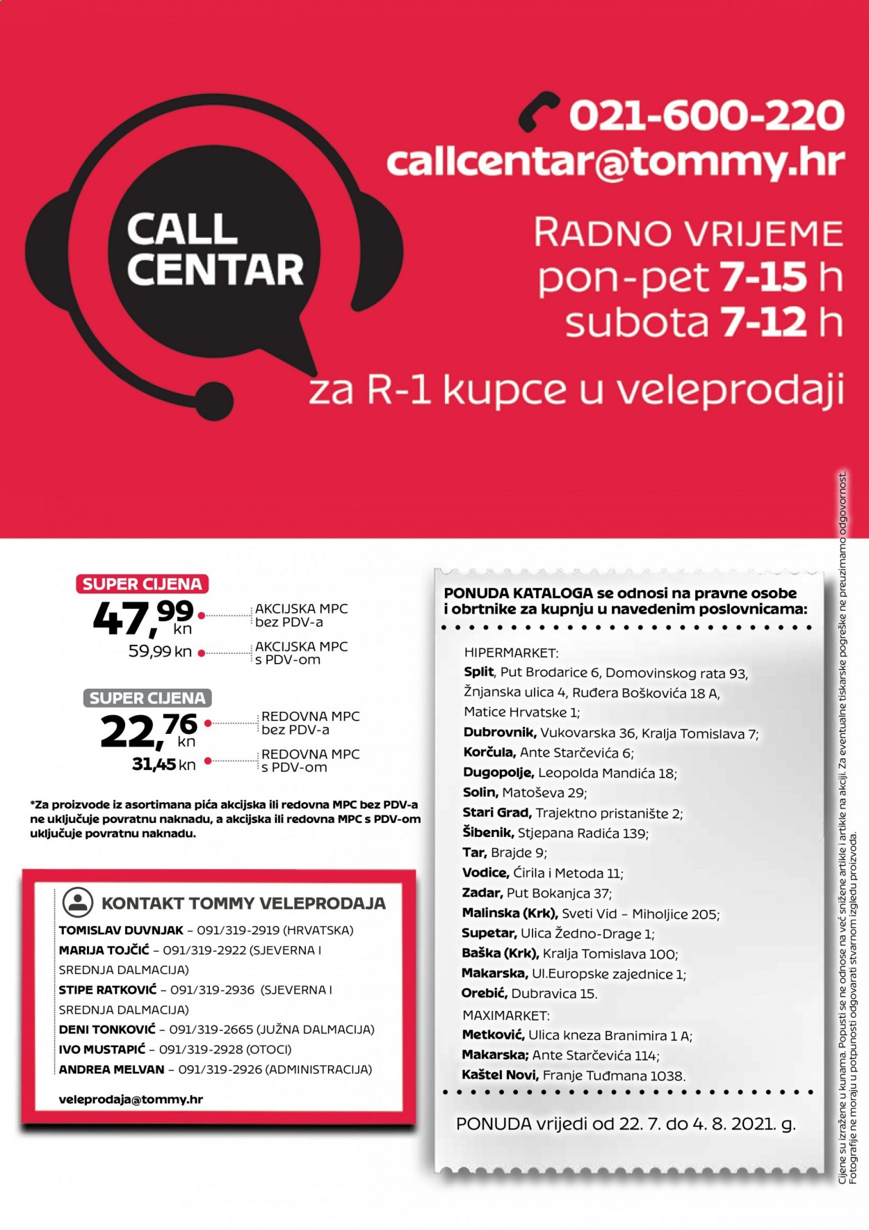 Tommy katalog - 22.07.2021. - 04.08.2021. Stranica 8