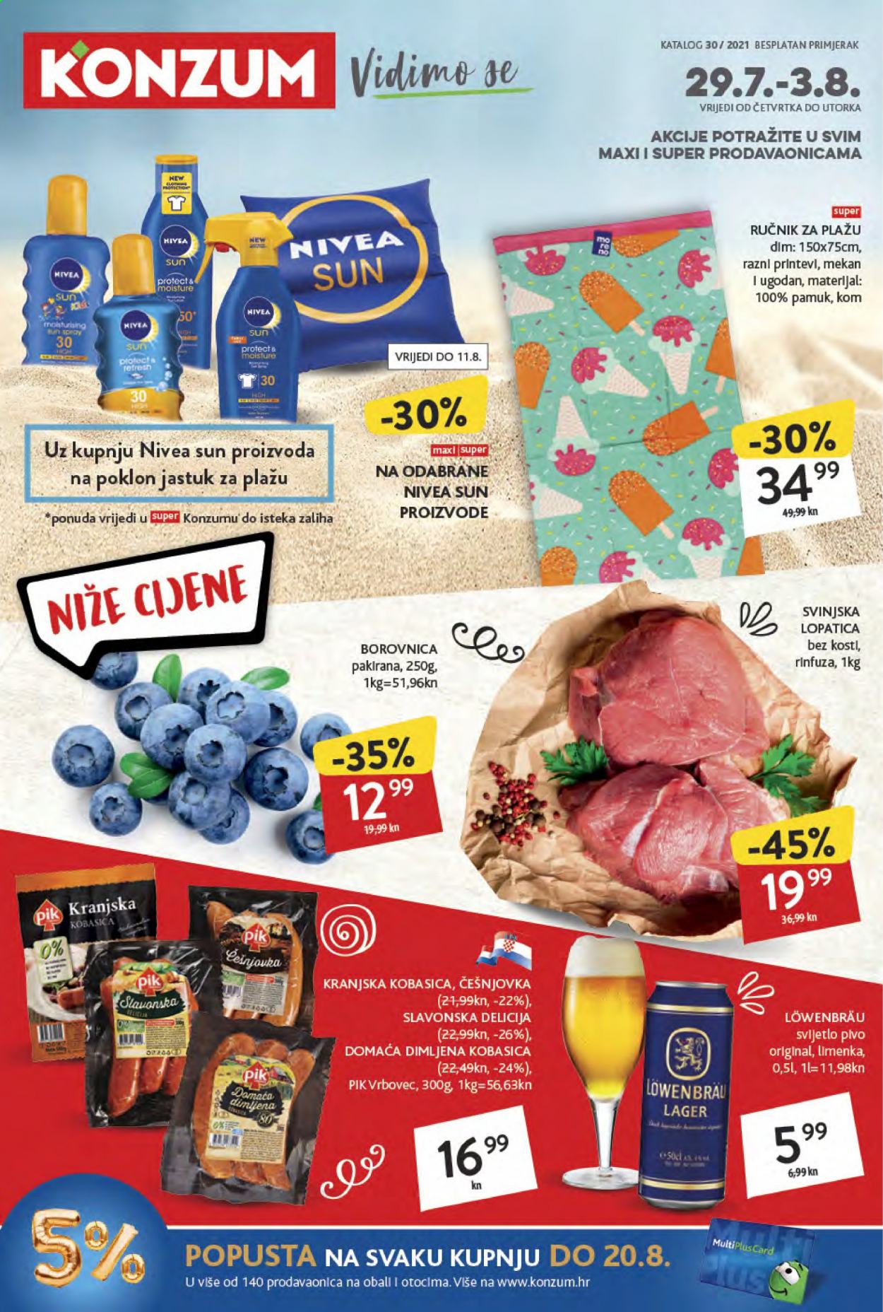 Konzum katalog - 29.07.2021. - 03.08.2021. Stranica 1