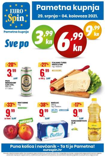 Eurospin katalog - 29.07.2021. - 04.08.2021.
