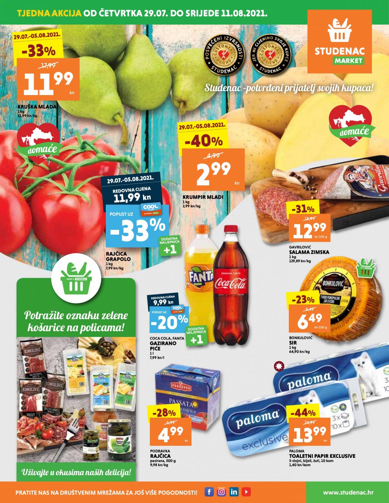 Studenac katalog - 29.07.2021. - 11.08.2021. Stranica 1