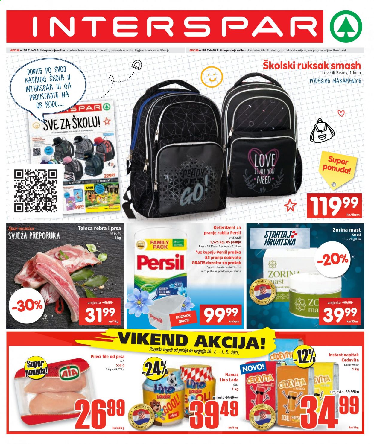 INTERSPAR katalog - 28.07.2021. - 03.08.2021. Stranica 1