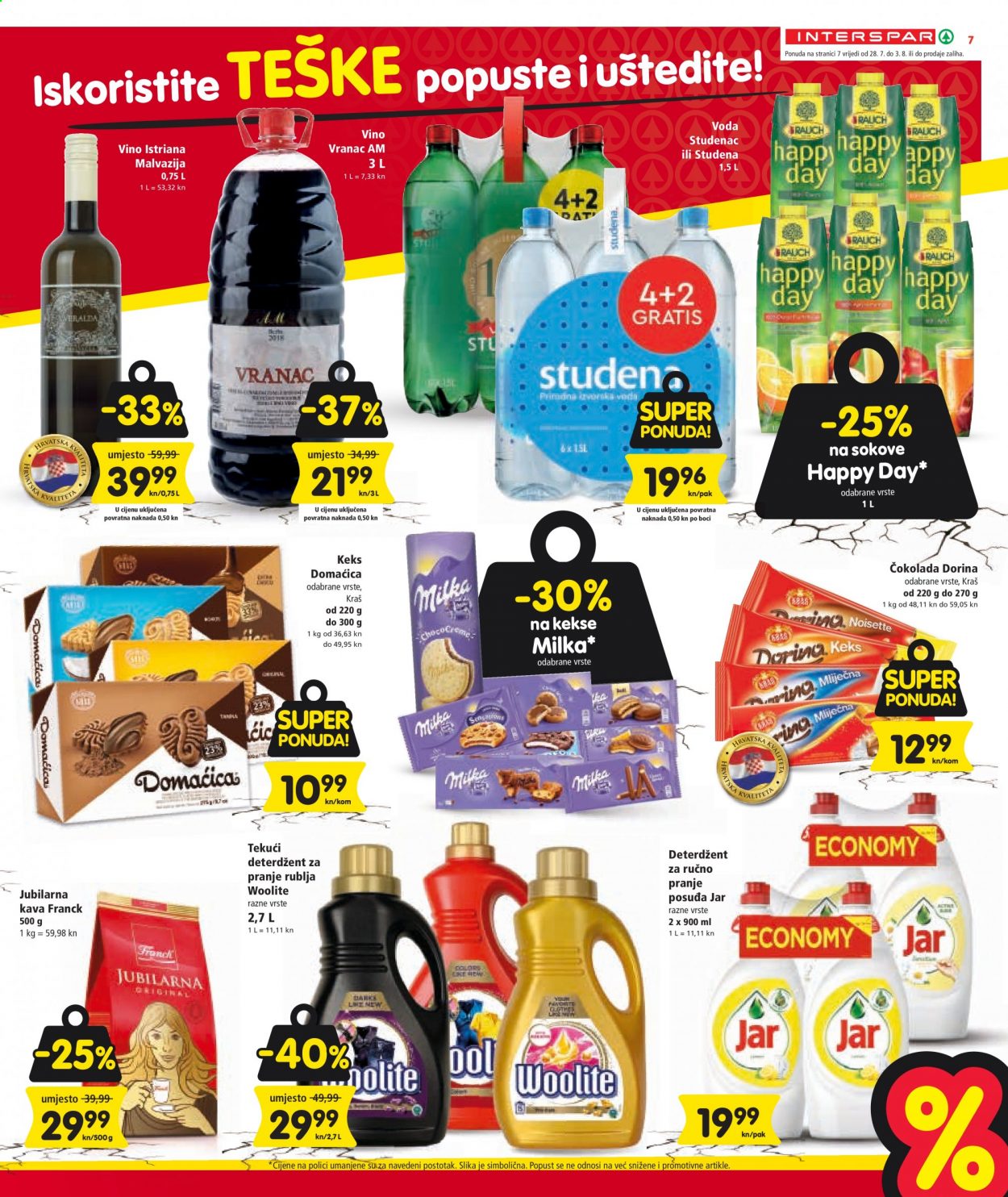 INTERSPAR katalog - 28.07.2021. - 03.08.2021. Stranica 7