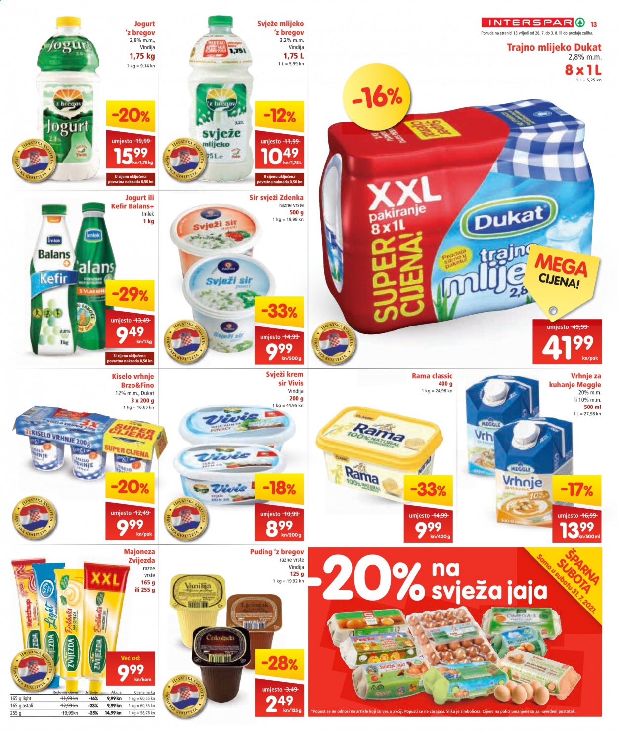 INTERSPAR katalog - 28.07.2021. - 03.08.2021. Stranica 13
