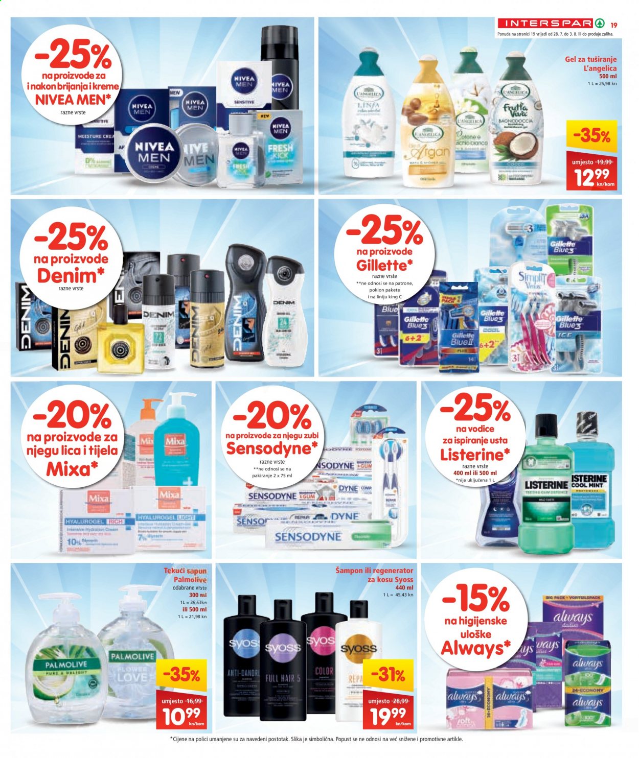 INTERSPAR katalog - 28.07.2021. - 03.08.2021. Stranica 19