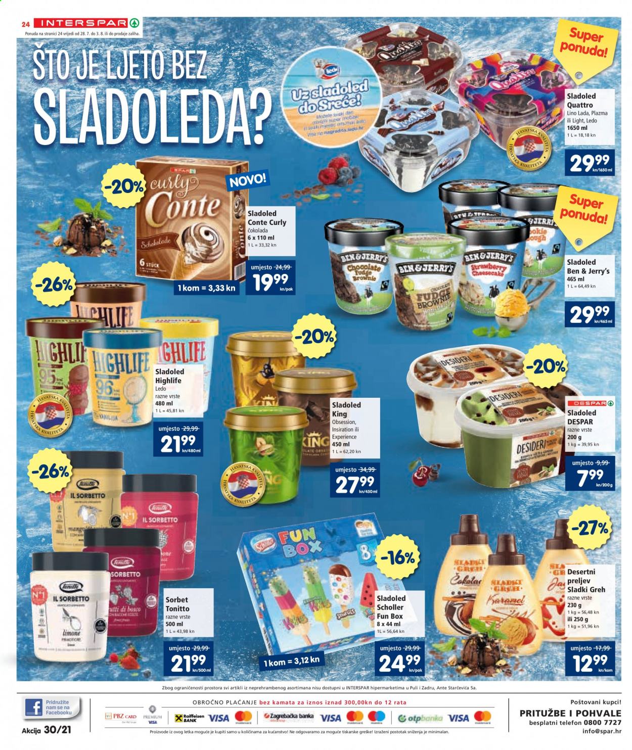 INTERSPAR katalog - 28.07.2021. - 03.08.2021. Stranica 24