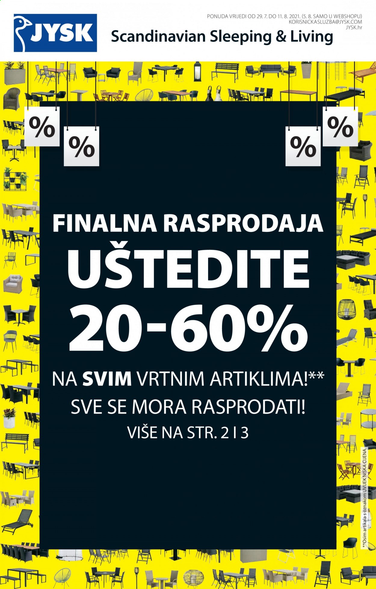 JYSK katalog - 29.07.2021. - 11.08.2021. Stranica 1