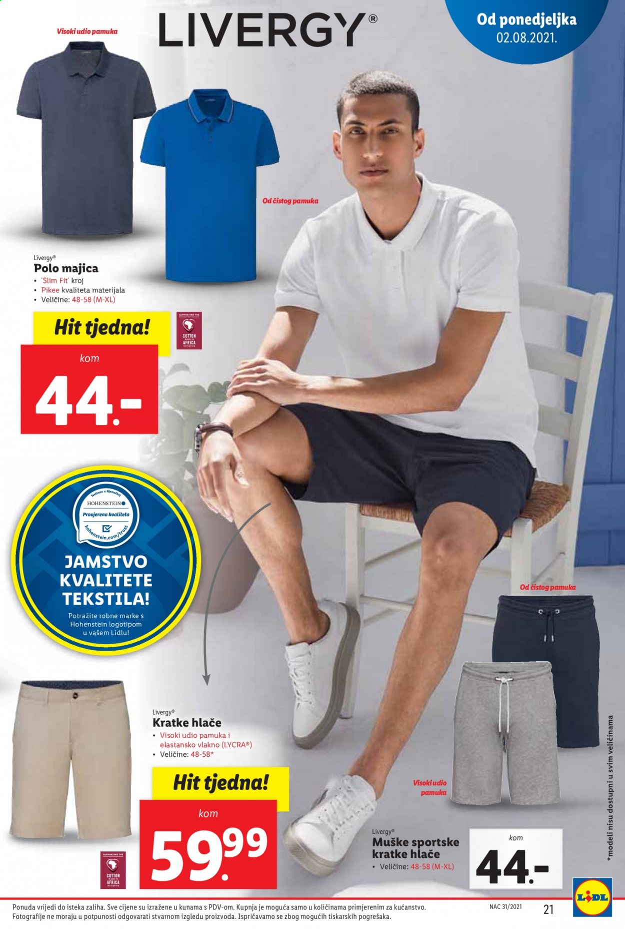 Lidl katalog - 02.08.2021. - 08.08.2021. Stranica 21