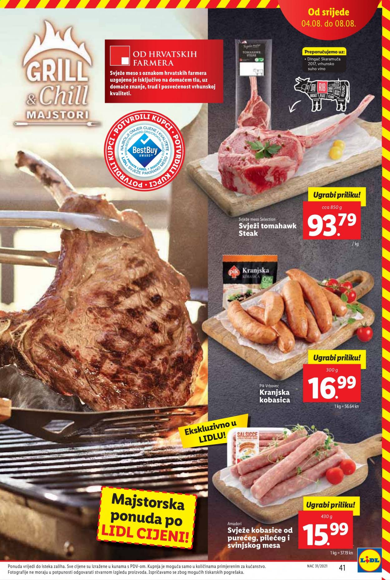 Lidl katalog - 02.08.2021. - 08.08.2021. Stranica 41