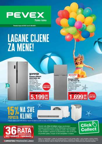Pevex katalog - 29.07.2021. - 31.08.2021.