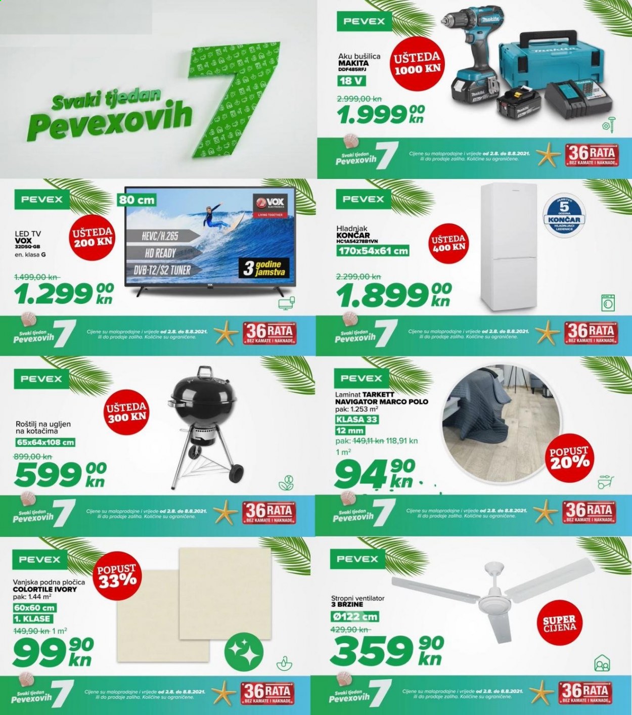 Pevex katalog - 02.08.2021. - 08.08.2021. Stranica 1