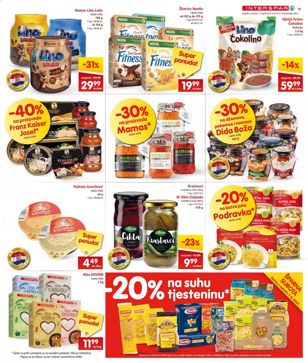 INTERSPAR katalog - 04.08.2021. - 10.08.2021. Stranica 11