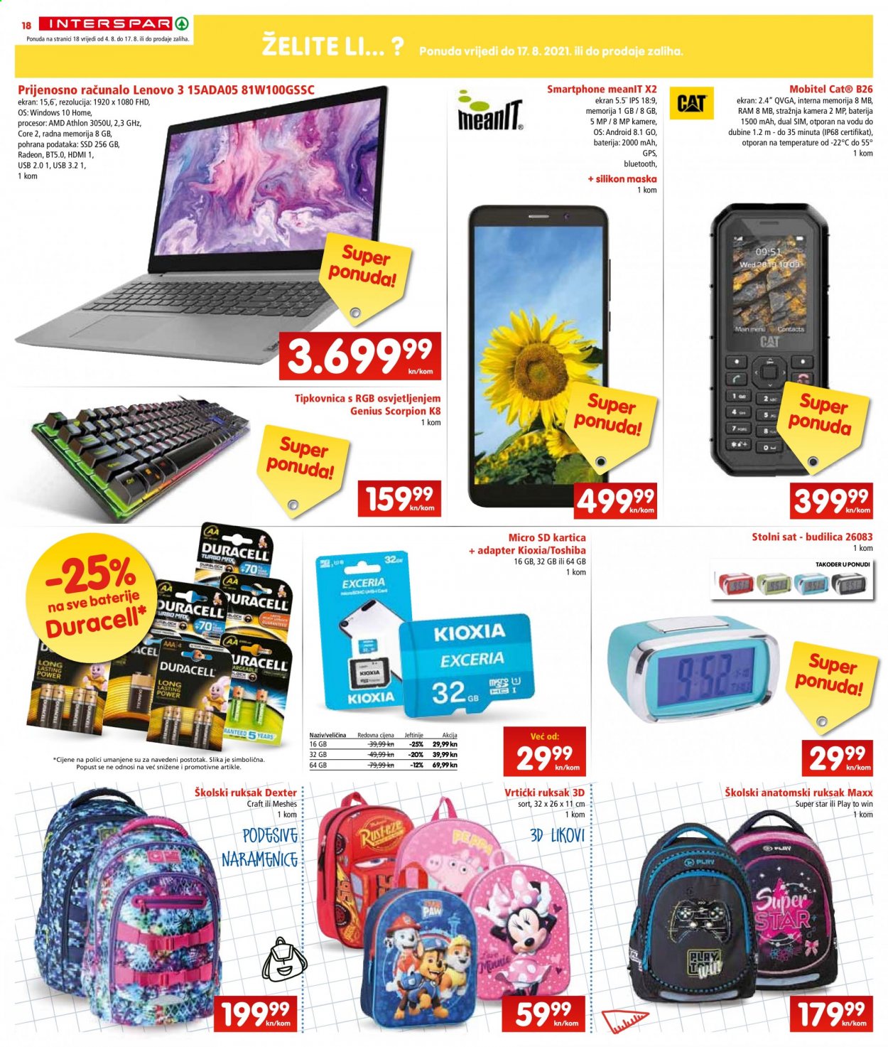 INTERSPAR katalog - 04.08.2021. - 10.08.2021. Stranica 18