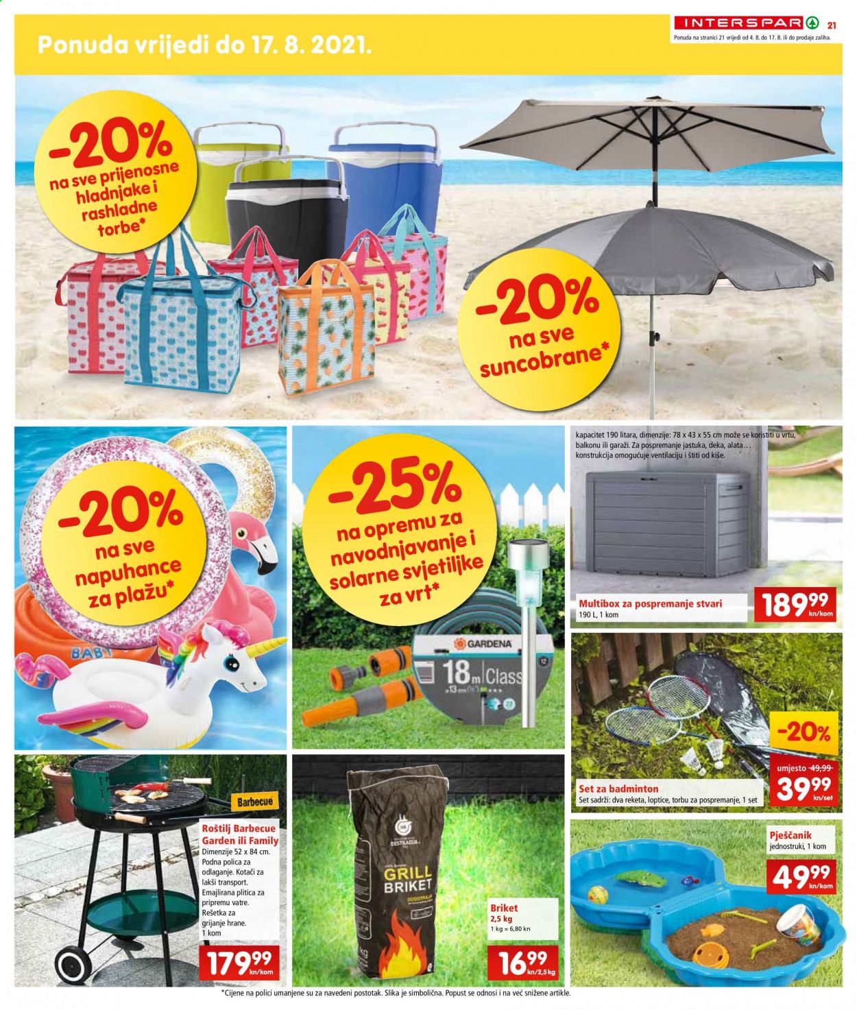 INTERSPAR katalog - 04.08.2021. - 10.08.2021. Stranica 21