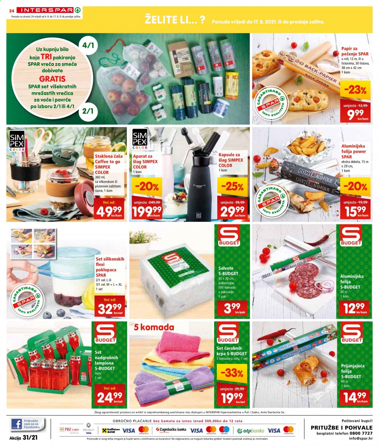 INTERSPAR katalog - 04.08.2021. - 10.08.2021. Stranica 24