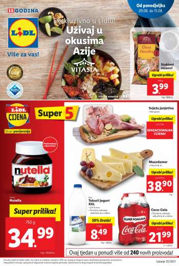Lidl katalog - 09.08.2021. - 15.08.2021.