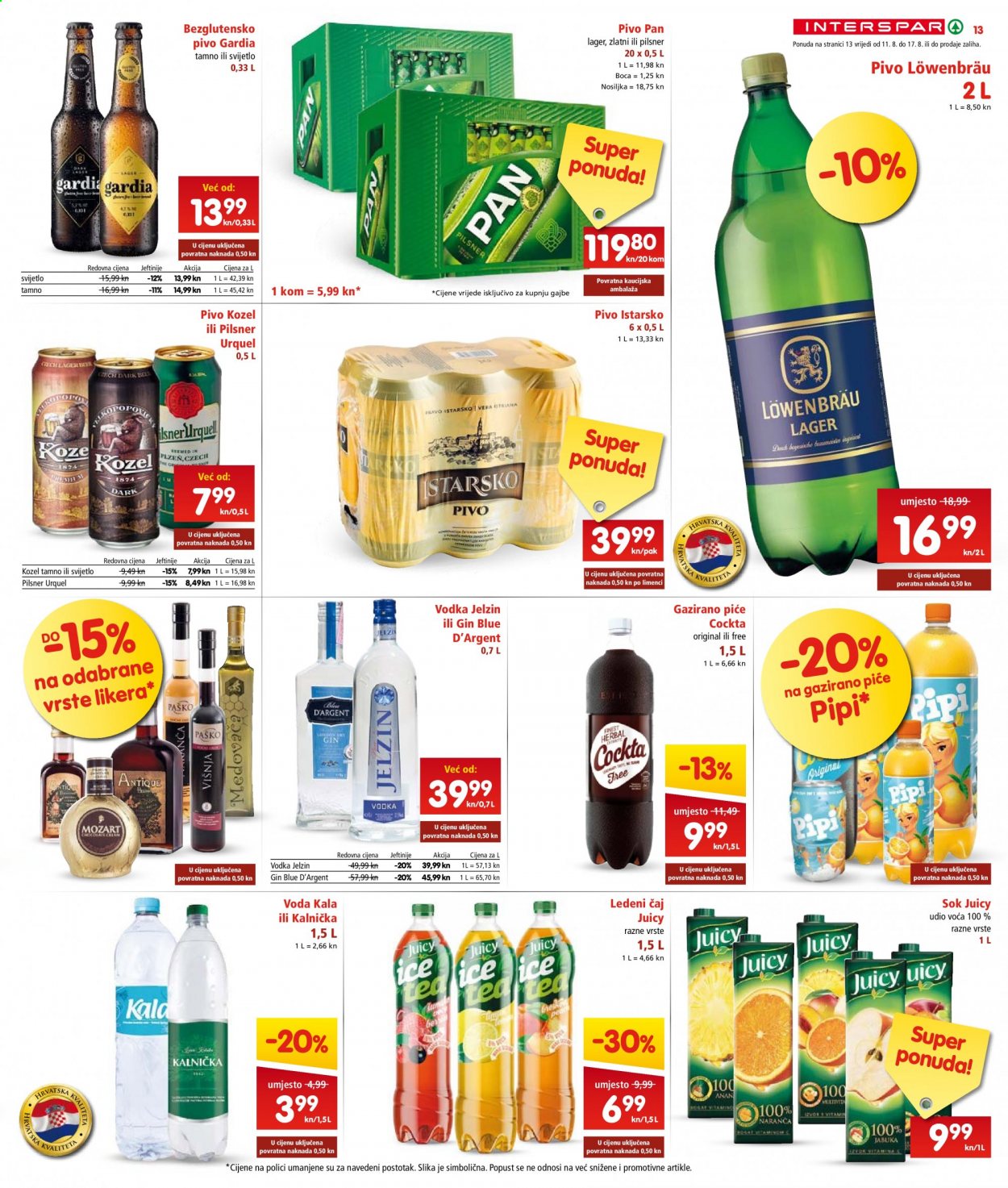 INTERSPAR katalog - 11.08.2021. - 17.08.2021. Stranica 13